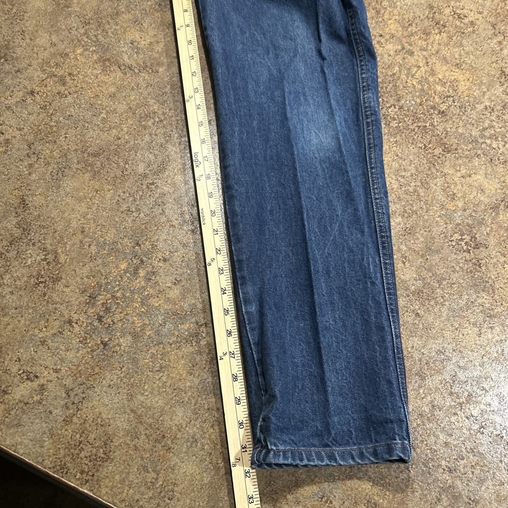 TECGEN FR Jeans Mens 32x32 Blue Solid CAT 2 2112 Flame Resistant Workwear - Picture 9 of 9